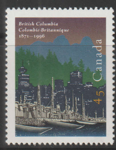 CANADA 1996 The 125th Anniversary of British Columbia UMM SG 1696