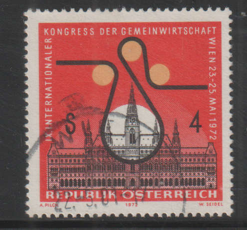 AUSTRIA 1972 The 9th International Cooperative Economic Convention UNH SG 1638