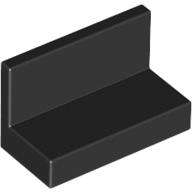 LEGO USED Panel 1 x 2 x 1 BLACK