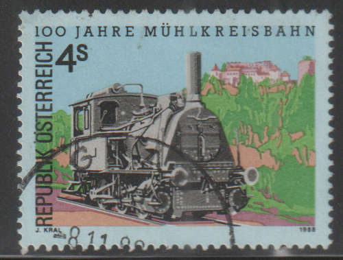 AUSTRIA 1988 The 100th Anniversary of the Mühlkreis Railway UNH SG 2157