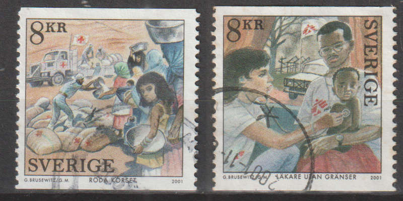 SWEDEN 2001 The 100th Anniversary of the Nobel Prize ULH SG 2172/3