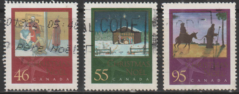 CANADA 2000 Christmas - Religious Paintings by Mouth and Foot Artists ULH SG 2021-3