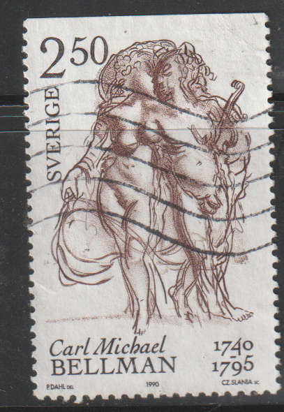 SWEDEN 1990 C. M. Bellman and E. Taube ULH SG 1525