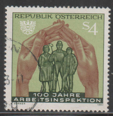 AUSTRIA 1983 The 100th Anniversary of Labour Inspection UNH SG 1959