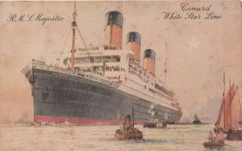 MINT POST CARD RMS MAJESTIC