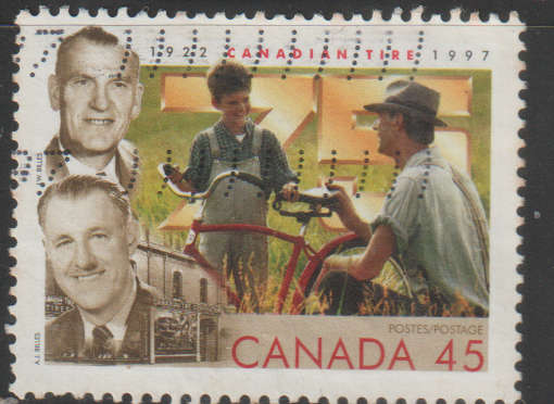 CANADA 1997 The 75th Anniversary of the Canadian Tire Corporation ULH SG 1722