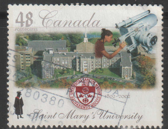 CANADA 2002 The 200th Anniversary of Saint Mary's University ULH SG 2132