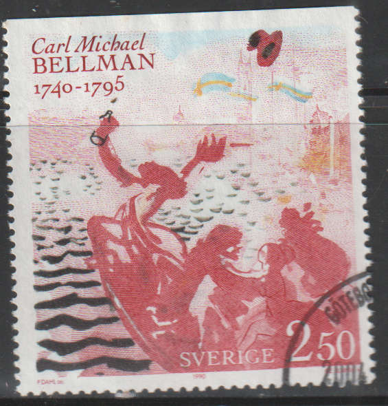 SWEDEN 1990 C. M. Bellman and E. Taube ULH SG 1526