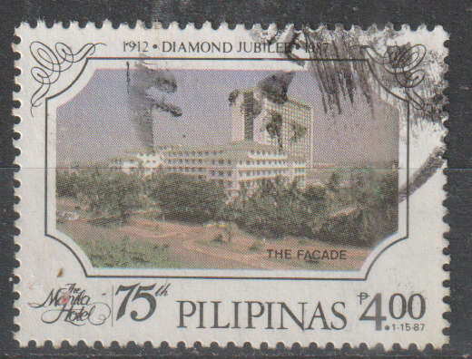 PHILIPPINES 1987 The 75th Anniversary of Manila Hotel ULH SG 2015