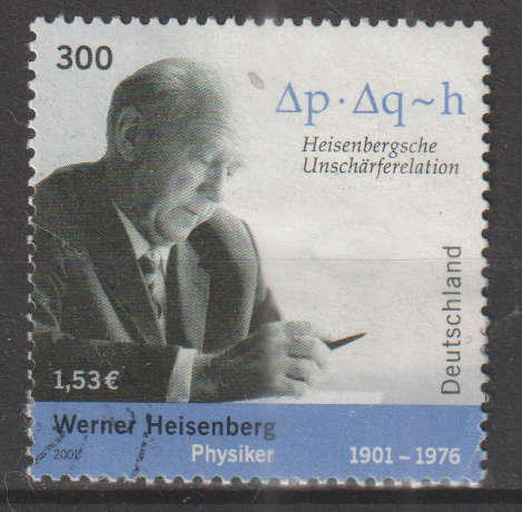 GERMANY 2001 The 100th Anniversary of Werner Heisenberg ULH SG 3085