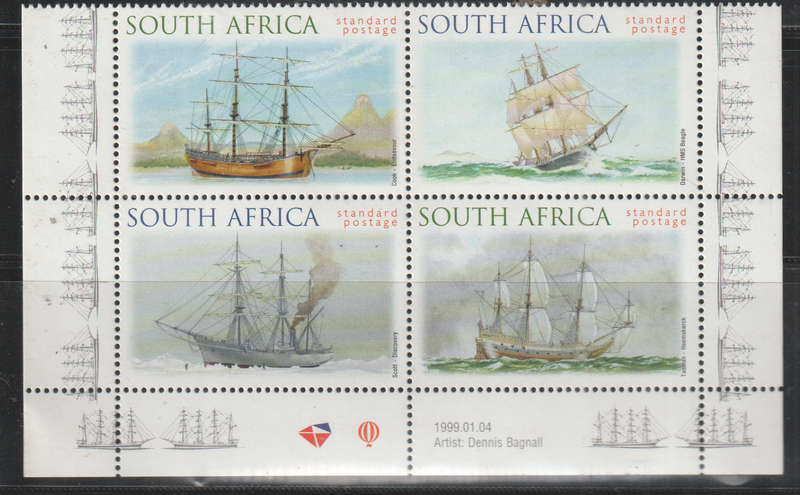 SOUTH AFRICA 1999 International Stamp Exhibition "AUSTRALIA '99" UMM  SACC 1188-91 BLOCK