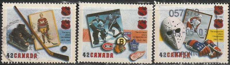 CANADA 1992 The 75th Anniversary of National Hockey League ULH SG 1516-8