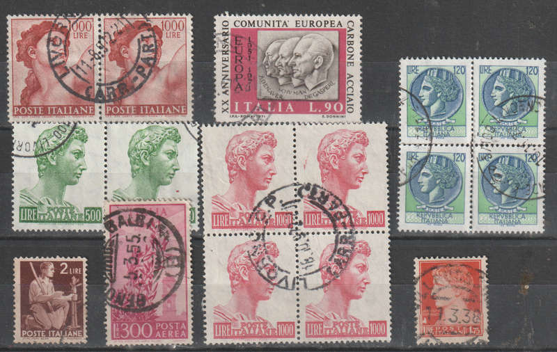 ITALY SELECTION BID PER STAMP TO TAKE ALL