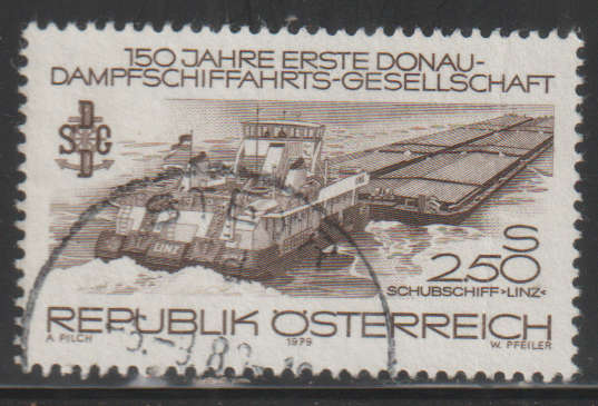 AUSTRIA 1979 The 150th Anniversary of the First Danube Steam Shipping Company UNH SG 1832