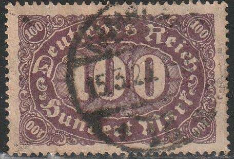 GERMAN EMPIRE 1922 New Values ULH SG 231