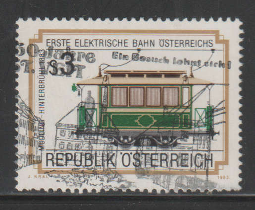 AUSTRIA 1983 First Electric Railway of Austria - Mödling - Hinterbrühl UNH SG 1980