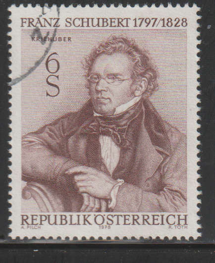 AUSTRIA 1978 The 150th Anniversary of the Death of Franz Schubert UNH SG 1822