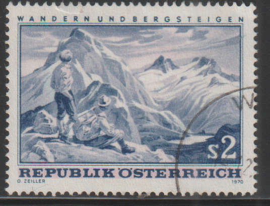 AUSTRIA 1970 Hiking and Mountain Climbing UNH SG 1595
