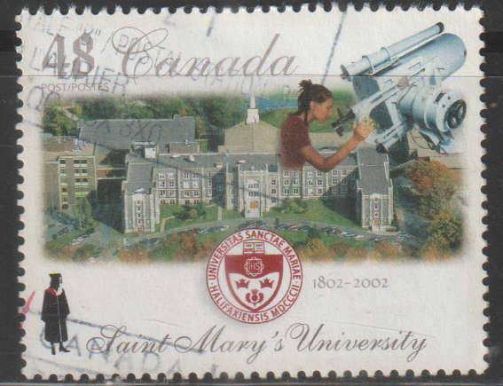 CANADA 2002 The 200th Anniversary of Saint Mary's University ULH SG 2132