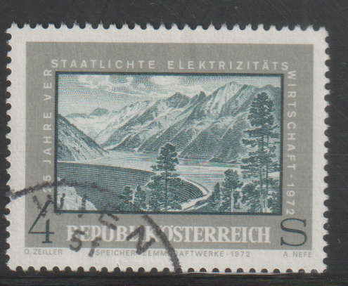 AUSTRIA 1972 The 25th Anniversary of Nationalized Electricity UNH SG 1641