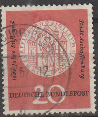GERMANY 1957 The 1000th Anniversary of the Town of Aschaffenburg ULH SG 1181