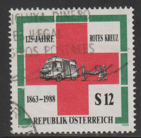 AUSTRIA 1988 The 125th Anniversary of the Red Cross UNH SG 2162