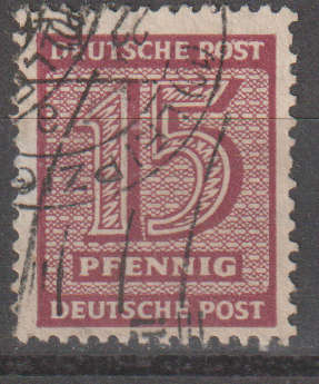 RUSSIAN ZONE 1945 Value Stamp RD12 ULH