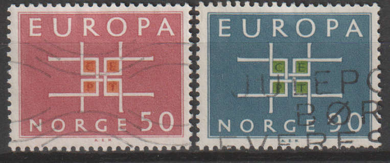 NORWAY 1963 EUROPA Stamps UNH SG 555/6