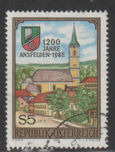 AUSTRIA 1988 The 1988 Salzburg National Exhibit in the Mattsee Foundation UNH SG 2164