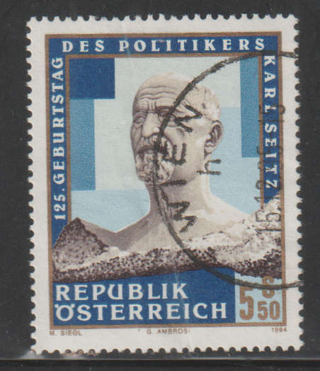AUSTRIA 1994 The 125th Anniversary of the Birth of Karl Seitz UNH SG 2379