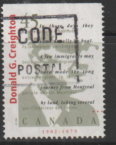 CANADA 1996 Canadian Authors - Imperforated Top or Bottom ULH SG 1707