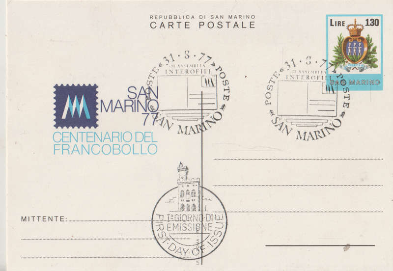 POSTAL HISTORY SAN MARINO