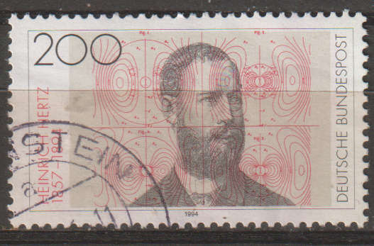 GERMANY 1994 The 100th Anniversary of the Death of Heinrich Hertz, Physicist ULH SG 2556