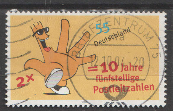 GERMANY 2003 The 10th Anniversary of the 5 Digit ZIP-Code ULH SG 3222