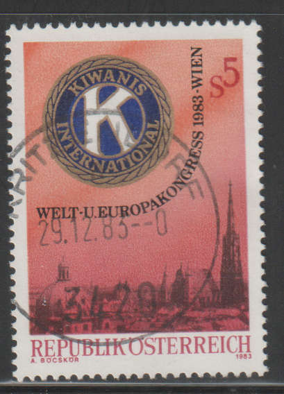 AUSTRIA 1983 World and European Conference of Kiwanis International UNH SG 1968
