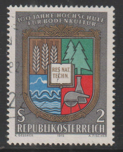 AUSTRIA 1972 The 100th Anniversary of the College of Agriculture UNH SG 1646