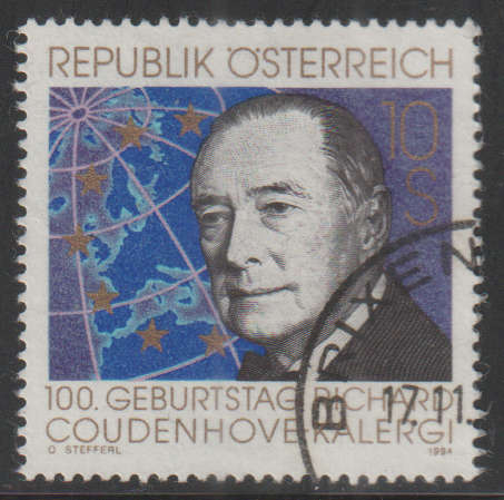 AUSTRIA 1994 The 100th Anniversary of the Birth of Richard Coudenhove-Kalergi UNH SG 2387