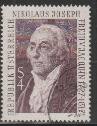 AUSTRIA 1977 The 250th Anniversary of the Birth of Nikolaus Joseph Baron von Jacquins UNH SG 1777