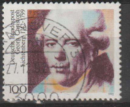 GERMANY 1992 The 250th Anniversary of the Birth of Georg Christoph Lichtenberg ULH SG 2464
