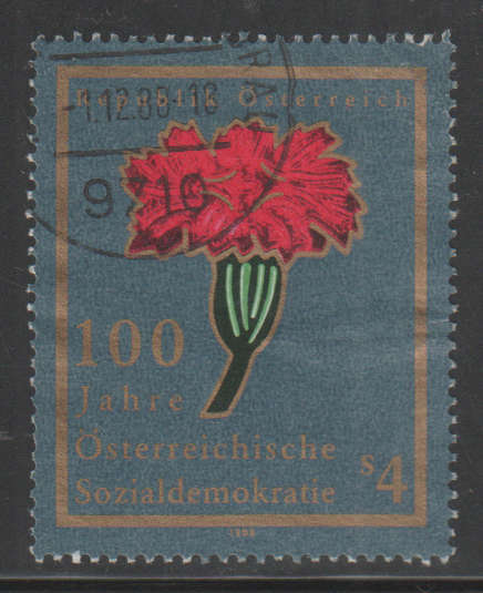 AUSTRIA 1988 The 100th Anniversary of the Austrian Social Democracy UNH SG 2181