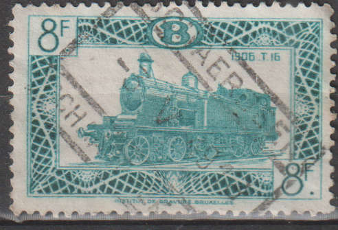 THEMATIC RAIL PARCEL STAMPS BELGIUM ULH