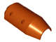 Lego (USED) ~ Vehicle, Tipper Drum 3 x 6 x 10 Half with 4 Pin Holes DARK ORANGE