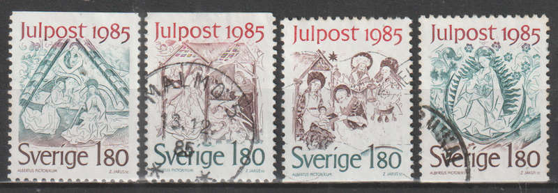 SWEDEN 1985 Christmas Mail ULH SG 1276-9