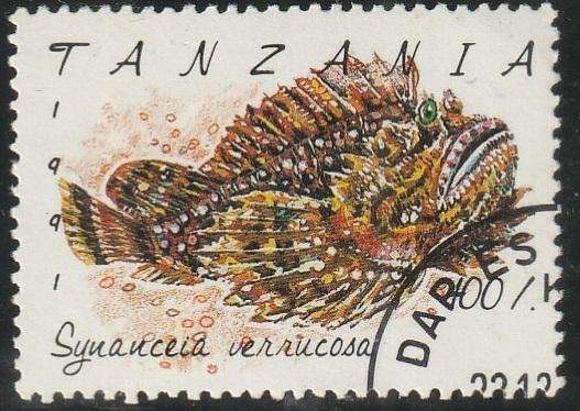 TANZANIA 1991 Fish VFU SG 1141
