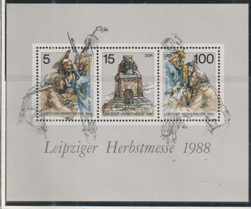 DDR 1988 Leipzig Autumn Fair UMM SG E2893