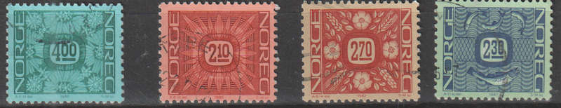 NORWAY 1986 Daily Stamps UNH SG 967-70