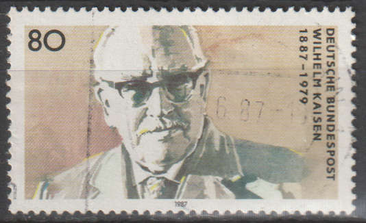 GERMANY 1987 The 100th Anniversary of the Birth of Wilhelm Kaisen, Politician ULH SG 2192