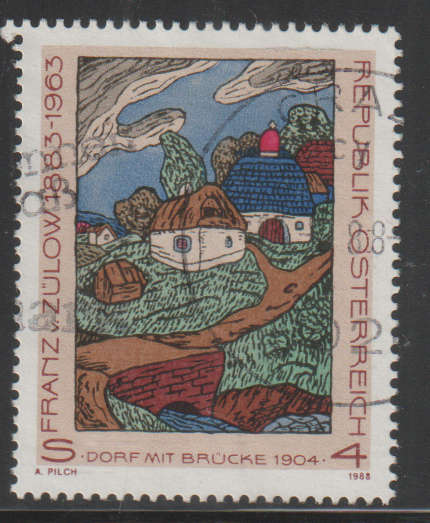 AUSTRIA 1988 The 25th Anniversary of the Death of Franz von Zülow UNH SG 2154