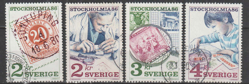 SWEDEN 1986 Stockholmia 86 ULH SG 1285-8
