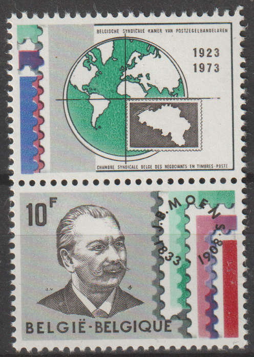 BELGIUM 1973 The 50th Anniversary of the Belgian Stamp Dealer Association UMM SG 2323